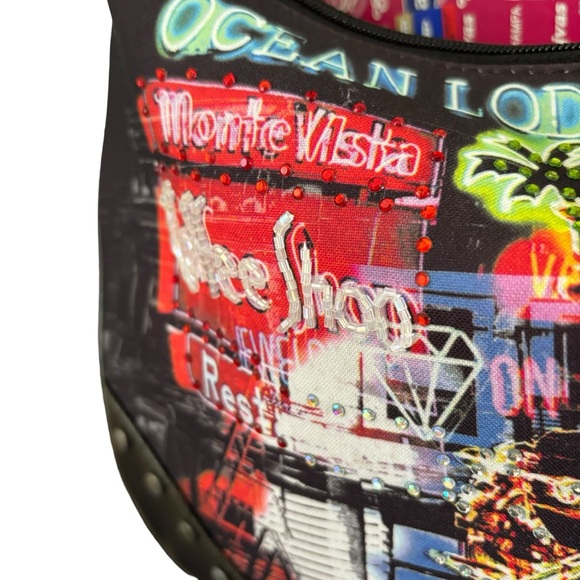 “Riding The Drag” Streetwear Beaded Shoulder Bag - Picture 3 of 5